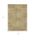 5' X 8' Wheat And Beige Geometric Washable Indoor Outdoor Area Rug