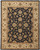 5' X 8' Black Gold And Tan Oriental Hand Tufted Area Rug