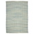 5' X 8' Light Blue and Tan Geometric Flatweave Handmade Area Rug