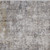 3' X 5' Ivory Taupe and Gray Abstract Power Loom Distressed Area Rug With Fringe