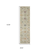 10' Beige And Green Wool Oriental Hand Knotted Runner Rug With Fringe
