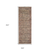 8' Taupe And Pink Hand Tufted Runner Rug