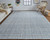 8' X 10' Gray Ivory And Blue Hand Woven Area Rug