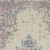 2' X 4' Ivory Pink And Blue Medallion Distressed Area Rug