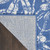 3' X 5' Ivory and Blue Floral Distressed Area Rug