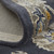 5' X 8' Blue Silver And Gray Floral Hand Tufted Area Rug