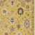 7' X 10' Yellow Ivory And Black Oriental Area Rug With Fringe