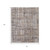 5' X 8' Brown Tan And Ivory Abstract Distressed Area Rug