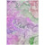 8' X 10' Purple Abstract Washable Non Skid Indoor Outdoor Area Rug