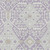 8' X 10' Lavender Gray And Beige Floral Washable Indoor Outdoor Area Rug