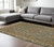 8' X 11' Blue And Gold Medallion Area Rug With Fringe