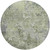 8' Green And Gray Round Abstract Washable Indoor Outdoor Area Rug