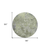 8' Green And Gray Round Abstract Washable Indoor Outdoor Area Rug