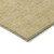 8' Gold And Ivory Round Geometric Washable Indoor Outdoor Area Rug