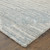 4' X 6' Ivory and Blue Abstract Hand Knotted Worn Faded Area Rug