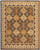 5' X 8' Gold Tan And Black Geometric Hand Tufted Area Rug