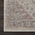 7' Ivory Pink And Gray Floral Medallion Distressed Runner Rug