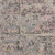 7' Ivory Pink And Gray Floral Medallion Distressed Runner Rug