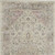 7' Ivory Pink And Gray Floral Medallion Distressed Runner Rug