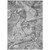 10' X 14' Gray and Ivory Abstract Washable Non Skid Indoor Outdoor Area Rug