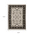 7' X 10' Ivory Oriental Area Rug With Fringe