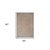 5' X 7' Blue And Sand Floral Medallion Area Rug With Fringe
