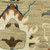 8' Beige Blue And Rust Oriental Runner Rug With Fringe
