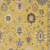 3' X 5' Yellow Ivory And Gray Oriental Area Rug With Fringe