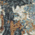 5' X 7' Blue And Rust Abstract Distressed Area Rug