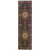 8' Blue And Red Oriental Runner Rug