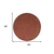 8' Orange and Red Round Wool Hand Woven Area Rug