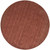 8' Orange and Red Round Wool Hand Woven Area Rug