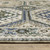 4' X 6' Ivory And Blue Medallion Area Rug With Fringe