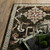 9' X 12' Brown Black And Tan Oriental Area Rug