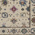 8' X 11' Ivory Blue And Light Brown Floral Area Rug With Fringe