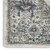 8' X 10' Gray Floral Power Loom Distressed Area Rug
