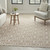 8' X 10' Taupe and Ivory Trellis Non Skid Area Rug