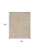 8' X 10' Taupe and Ivory Trellis Non Skid Area Rug