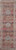 8' Ivory And Red Floral Distressed Runner Rug
