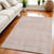 5' X 7' Pink and Ivory Abstract Geometric Area Rug