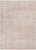 5' X 7' Pink and Ivory Abstract Geometric Area Rug
