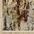 10' X 13' Beige Rust And Light Blue Abstract Distressed Area Rug With Fringe