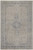 8' X 10' Gray Blue and Taupe Oriental Power Loom Worn Faded Area Rug With Fringe