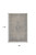 8' X 10' Gray Blue and Taupe Oriental Power Loom Worn Faded Area Rug With Fringe