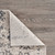 2' X 3' Cream And Gray Damask Stain Resistant Area Rug