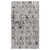 2' X 3' Cream And Gray Damask Stain Resistant Area Rug