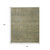 5' X 8' Green And Tan Area Rug
