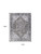 9' X 12' Green and Ivory Floral Power Loom Distressed Washable Area Rug