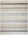 2' X 3' Ivory Tan And Gray Wool Striped Hand Knotted Stain Resistant Area Rug