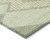 8' Green Gray And Taupe Round Geometric Washable Indoor Outdoor Area Rug